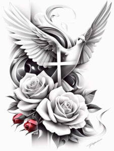 divine-presence – tattoo design ideas free ai generated – realism-realistic-dimension – for-hand – Gallery: holy-spirit-inkby-ai