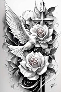 spirit-light – tattoo design ideas free ai generated – neotraditional-artistic-flair – for-shin – Gallery: holy-spirit-inkby-ai