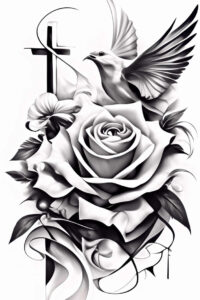 spirit-sign – tattoo design ideas free ai generated – surrealism-morphic – for-triceps – Gallery: holy-spirit-inkby-ai
