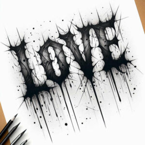 stylized-tattoo-text-realism-blended-gradients-for-upper-thigh – tattoo design ideas free ai generated – Gallery: inscriptions-inkby-ai