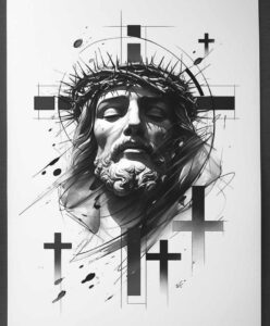for-arm – tattoo design ideas free ai generated – angelic – for-arm – Gallery: jesus-inkby-ai