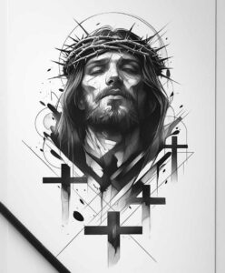 for-arm – tattoo design ideas free ai generated – angelic – for-arm – Gallery: jesus-inkby-ai