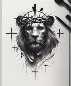 for-arm – tattoo design ideas free ai generated – angelic – for-arm – Gallery: jesus-inkby-ai