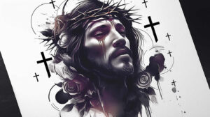 for-arm – tattoo design ideas free ai generated – angelic – for-arm – Gallery: jesus-inkby-ai