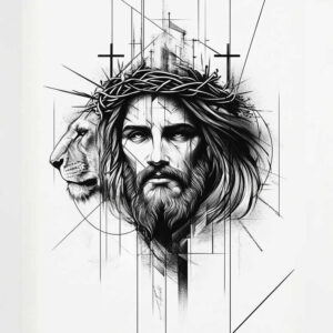 jesus-life-tattoo-neotraditional-clean-fill-for-sternum – tattoo design ideas free ai generated – Gallery: jesus-inkby-ai