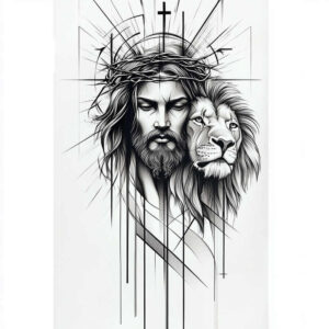 jesus-divine-mercy-tattoo-for-men-neotraditional-dynamic-color-for-full-back – tattoo design ideas free ai generated – Gallery: jesus-inkby-ai