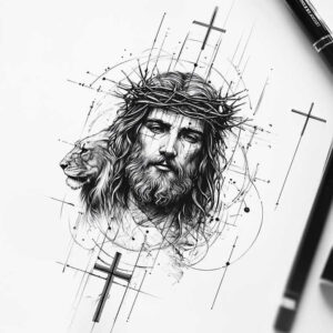 jesus-wounds-tattoo-realism-lifelike-for-upper-shoulder – tattoo design ideas free ai generated – Gallery: jesus-inkby-ai