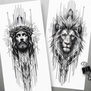 jesus-savior-tattoo – tattoo design ideas free ai generated – realism-soft-transitions – for-foot – Gallery: jesus-inkby-ai