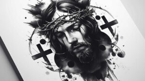 jesus-power-tattoo-realism-soft-focus-for-upper-thigh – tattoo design ideas free ai generated – Gallery: jesus-inkby-ai