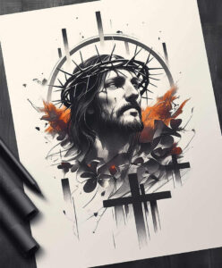 jesus-life-tattoo-realism-photo-ink-for-upper-arm – tattoo design ideas free ai generated – Gallery: jesus-inkby-ai