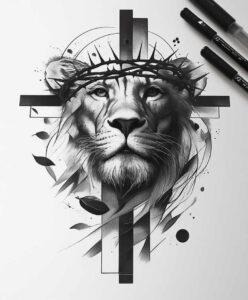 jesus tattoo design ideas Realism anatomical accuracy biblical embodying endurance