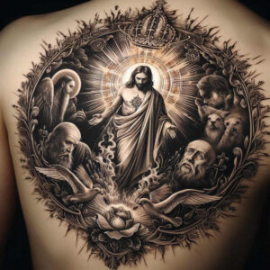 jesus tattoo design ideas Realism soft highlights gentle for shoulder