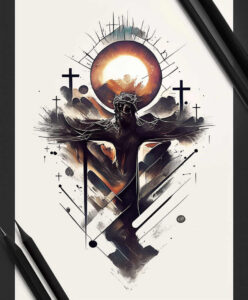 jesus tattoo design ideas realistic movement holy hands for thigh