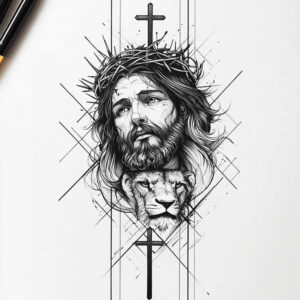 jesus tattoo design ideas vibrant sacred for heel