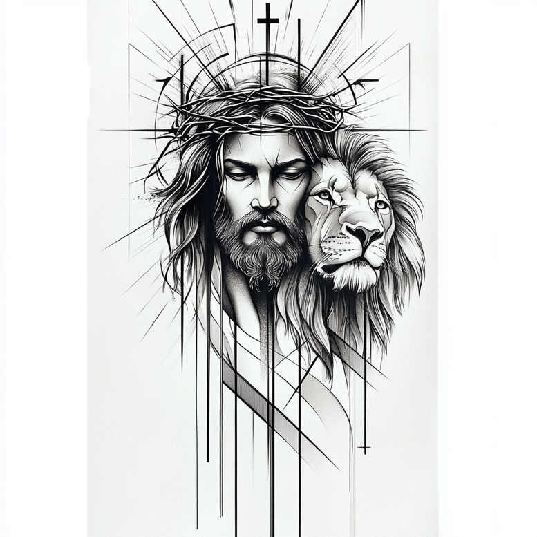 jesus tattoo design ideas crisp sacred imagery for upper chest