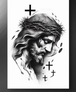 jesus tattoo design ideas glowing sacred tattoo meaning courage