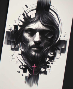 jesus tattoo design ideas clean lines sacred tattoo represents perseverance