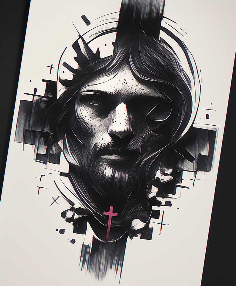 jesus tattoo design ideas clean lines sacred tattoo represents perseverance