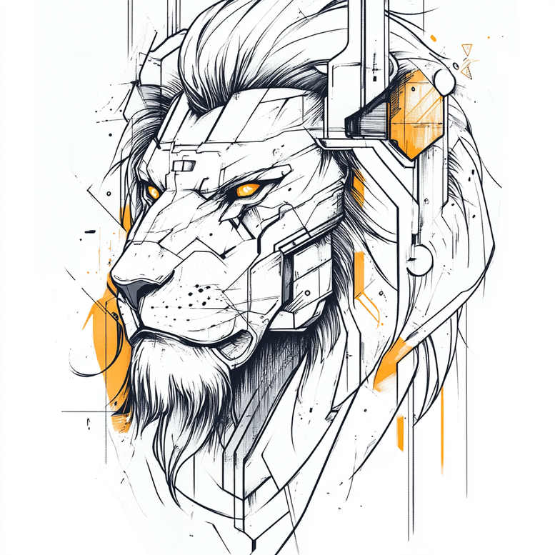 lions tattoo design ideas realistic shadowing dynamic pose represents endurance
