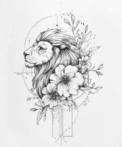lions tattoo design ideas modern twist noble for heel