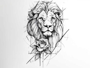 lions tattoo design ideas close-up tribal motifs perseverance and power