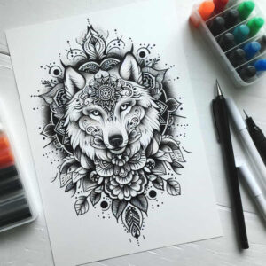balance – tattoo design ideas free ai generated – soft-curves – for-fingers – Gallery: mandalas-and-similar-inkby-ai