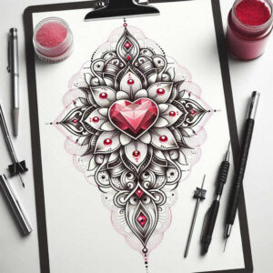 celestial – tattoo design ideas free ai generated – sacred-geometry – for-upper-chest – Gallery: mandalas-and-similar-inkby-ai