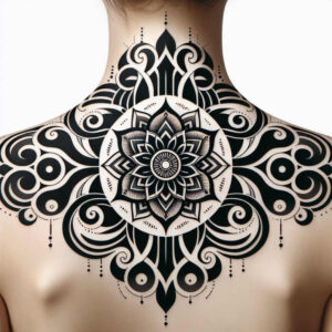circle-of-unity – tattoo design ideas free ai generated – wavy-lines – for-hip – Gallery: mandalas-and-similar-inkby-ai