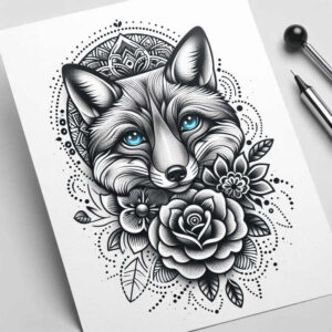 circular-grid – tattoo design ideas free ai generated – ornate – for-collarbone – Gallery: mandalas-and-similar-inkby-ai