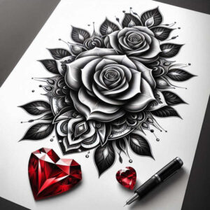 circular-pattern – tattoo design ideas free ai generated – harmony – for-shoulder – Gallery: mandalas-and-similar-inkby-ai