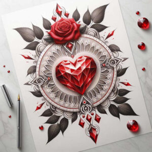 decorative-ring – tattoo design ideas free ai generated – harmony-lines – for-toe – Gallery: mandalas-and-similar-inkby-ai