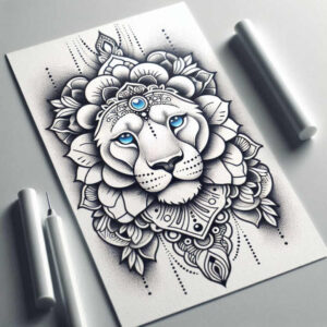 harmony – tattoo design ideas free ai generated – geometric-pattern – for-outer-arm – Gallery: mandalas-and-similar-inkby-ai