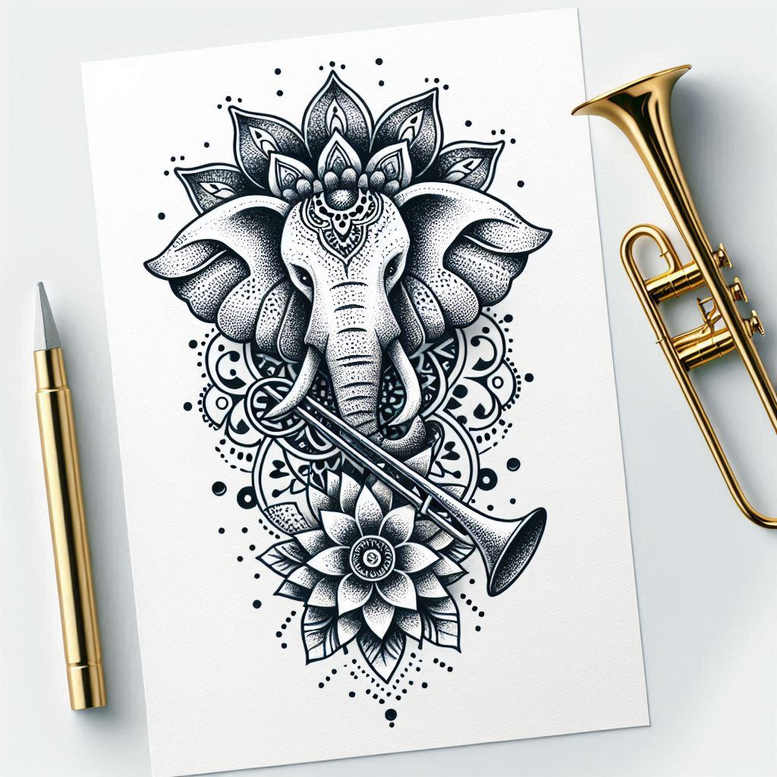 mandala-border – tattoo design ideas free ai generated – dynamic-center – for-outer-arm – Gallery: mandalas-and-similar-inkby-ai