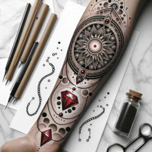 mandala-tattoo – tattoo design ideas free ai generated – repetitive-shapes – for-hand – Gallery: mandalas-and-similar-inkby-ai