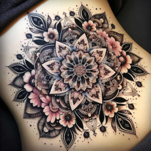 mystic – tattoo design ideas free ai generated – hypnotic – for-lower-leg – Gallery: mandalas-and-similar-inkby-ai