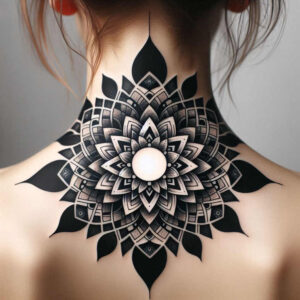 ornamental-mandala – tattoo design ideas free ai generated – ornate – for-lower-back – Gallery: mandalas-and-similar-inkby-ai