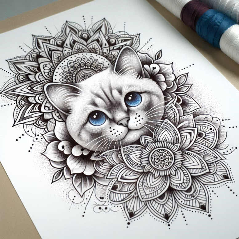 ornamental-rays – tattoo design ideas free ai generated – unbroken-circle – for-wrist-side – Gallery: mandalas-and-similar-inkby-ai