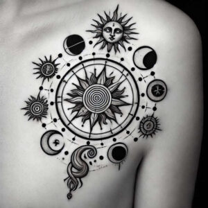 patterned – tattoo design ideas free ai generated – continuous-pattern – for-upper-thigh – Gallery: mandalas-and-similar-inkby-ai
