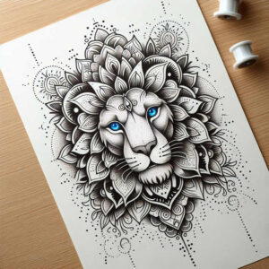 radiant-center – tattoo design ideas free ai generated – ornamental-rays – for-wrist-side – Gallery: mandalas-and-similar-inkby-ai