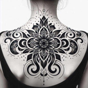 mandalas-and-similar tattoo design ideas radiating lines complex embodying perseverance