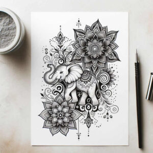 mandalas-and-similar tattoo design ideas centerpiece decorative for back of neck