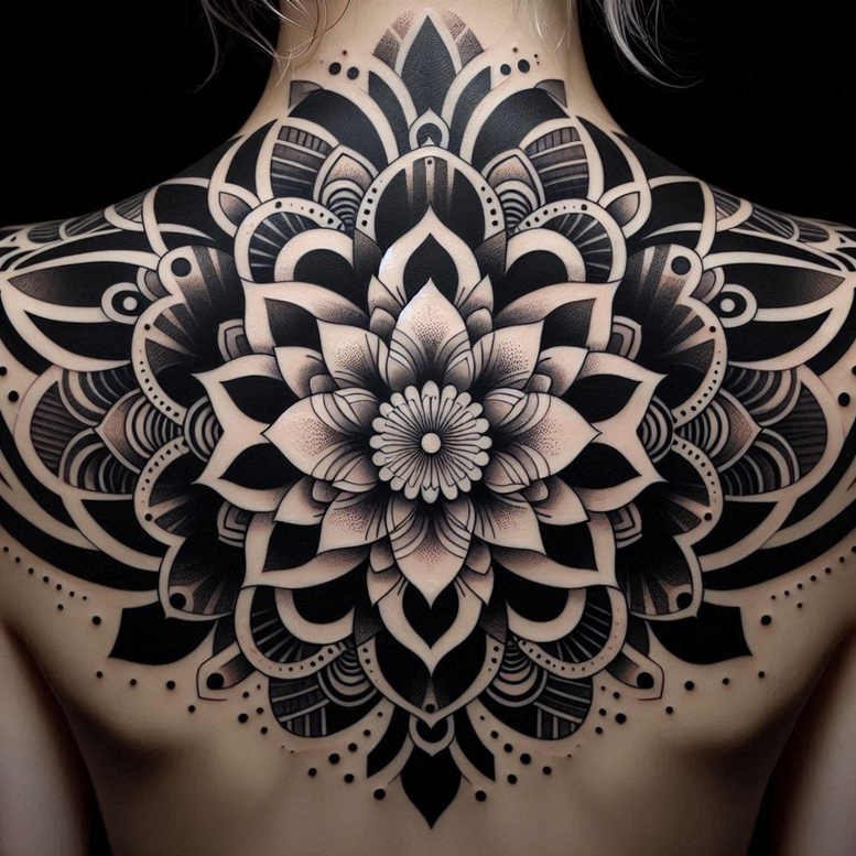 mandalas-and-similar tattoo design ideas soft curves detailed circles shows endurance