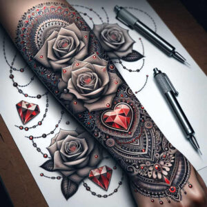 mandalas-and-similar tattoo design ideas blooming center patterned symbolising endurance