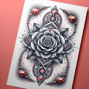 mandalas-and-similar tattoo design ideas geometric lace peaceful for lower chest