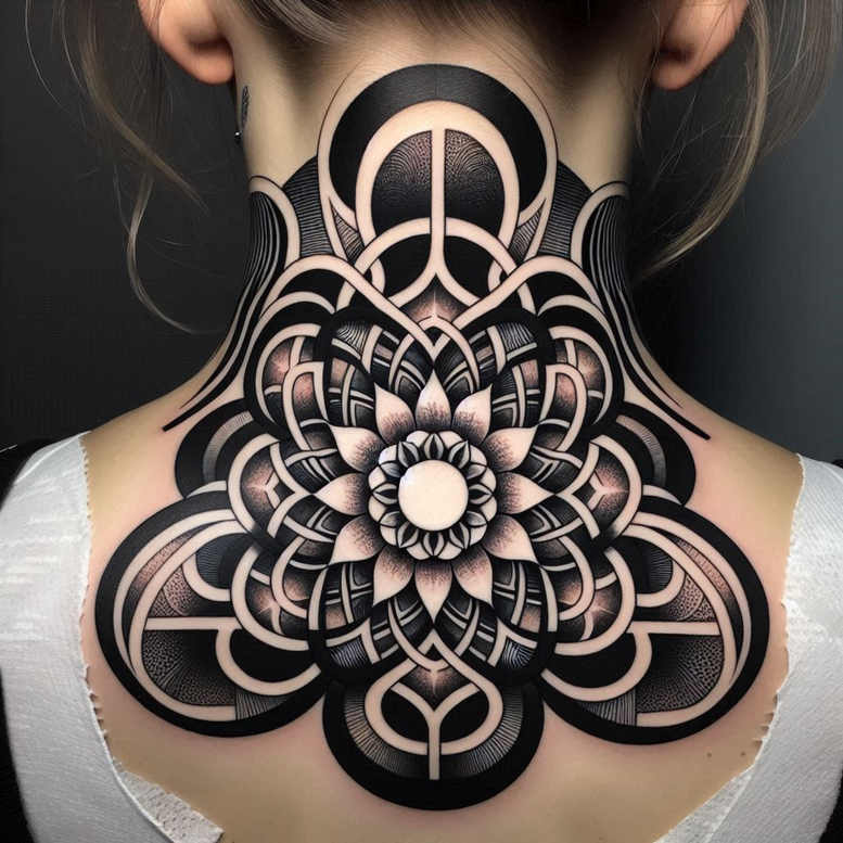 mandalas-and-similar tattoo design ideas mandala border sacred for behind ear