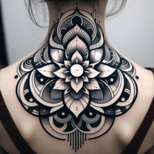 mandalas-and-similar tattoo design ideas fractal sacred for upper back