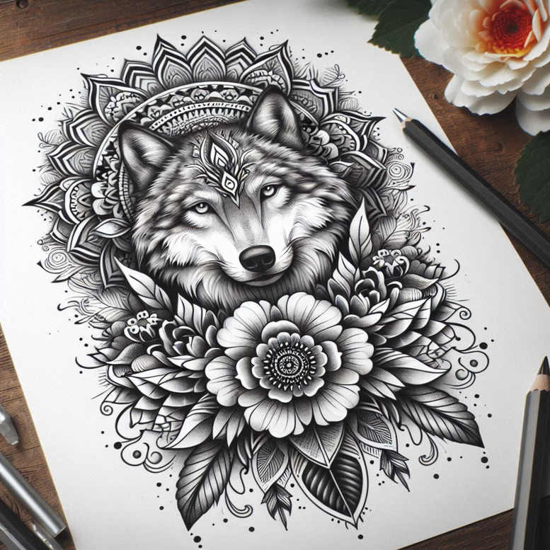 mandalas-and-similar tattoo design ideas ethereal symmetrical patterns for side