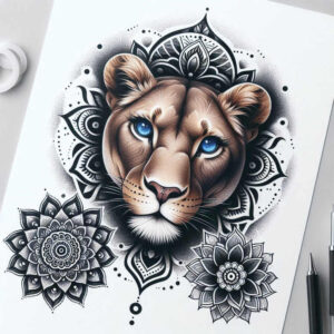 mandalas-and-similar tattoo design ideas interlaced symmetrical patterns meaning courage