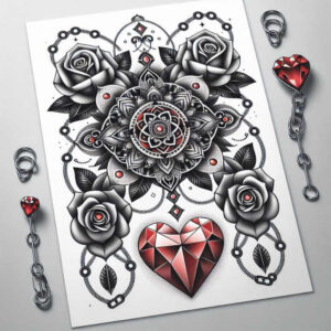 mandalas-and-similar tattoo design ideas harmony symmetry for upper chest