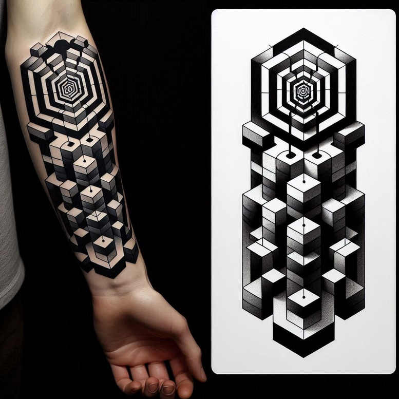 transcendent – tattoo design ideas free ai generated – spirituality – for-shoulder-blade – Gallery: mandalas-and-similar-inkby-ai